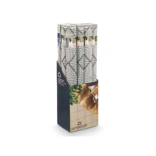 Matta Gift Decor Vit Gr polypropen 120 x 180 cm (12 antal)