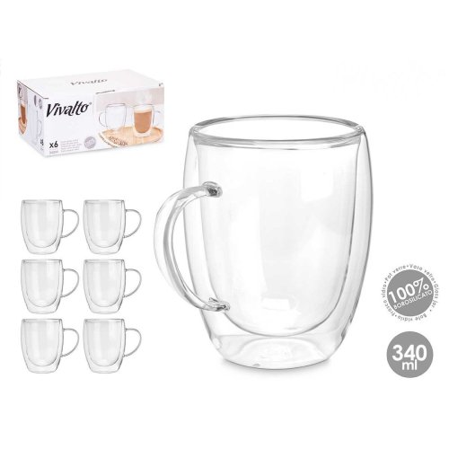 Mugg Vivalto Transparent 340 ml (6 antal)