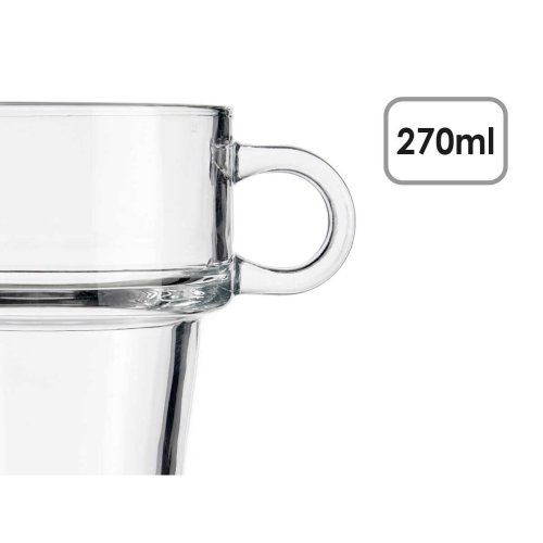 Te- och kaffekopp Vivalto Z908-9/BHA6 Transparent Glas 270 ml (6