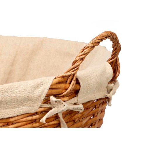 Korg Kipit Naturell Polyester vide Tyg 50 % bomull (6 antal)