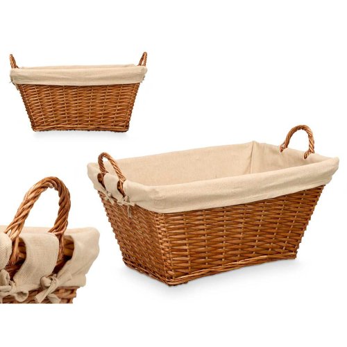 Korg Kipit Naturell Polyester vide Tyg 50 % bomull (6 antal)