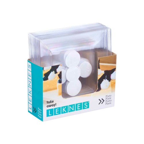 Tallriksset Leknes CK80668-2-T Transparent polystyren Plast 20,3