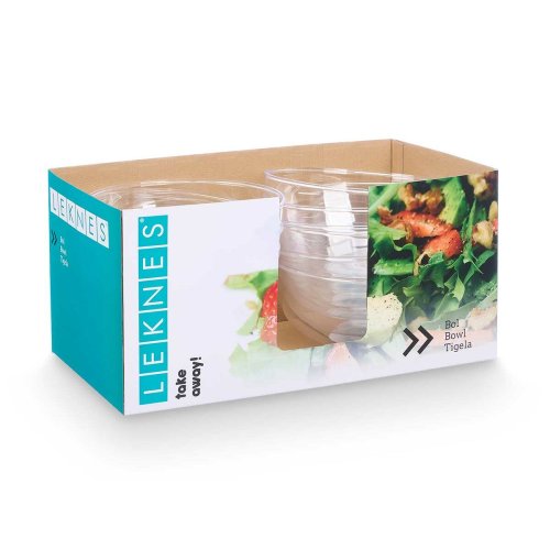 Tallriksset Leknes Transparent Plast 3,5 L 25,5 x 12,5 x 25,5 cm