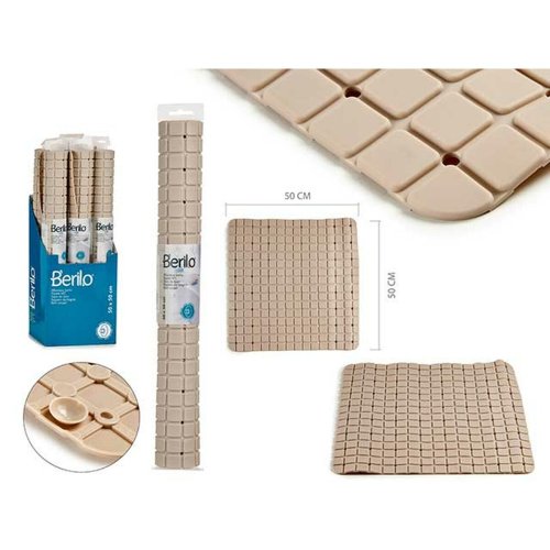 Badrumsmatta Berilo Beige PVC 0,03 x 50 x 50 cm (6 antal)