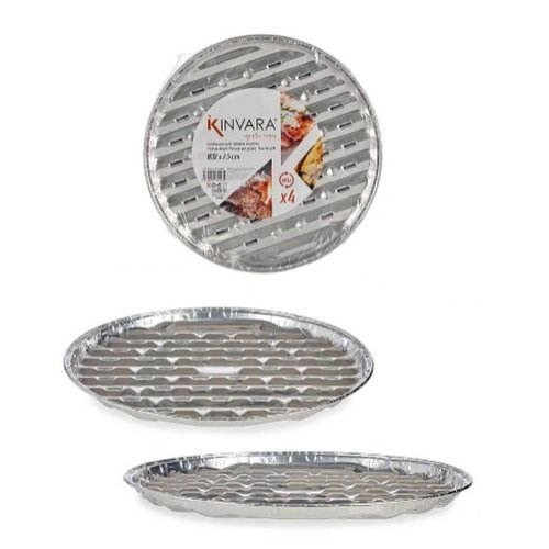 Pizza-form Kinvara Silvrig Aluminium 32,5 x 32,5 x 1,7 cm Pizza