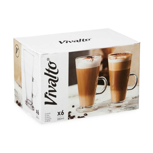Kristallglas Vivalto CAFE LATTE Transparent Glas 280 ml (6 antal