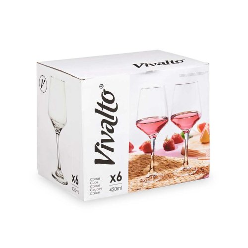 Vinglas Vivalto Transparent Glas 420 ml (6 antal)
