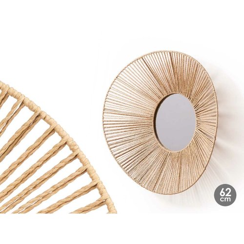 Vggspegel Gift Decor Naturell Avlng 62 x 15 x 57 cm (4 antal)