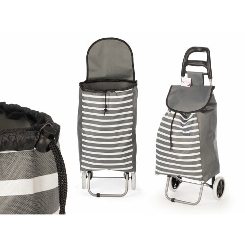 Kundvagn Kinvara Vit Gr 33 L 35,5 x 28 x 94 cm Rnder (6 antal)