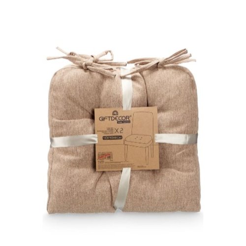 Set med dynor Gift Decor Brun 2 Delar (6 antal)