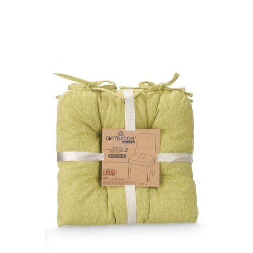 Set med dynor Gift Decor Grn 40 x 40 x 7 cm 2 Delar (6 antal)