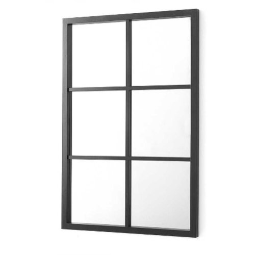 Vggspegel Gift Decor Svart Terek 70 x 47 x 2 cm (6 antal)
