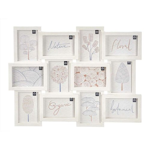 Fotoram f�r upph�ngning Gift Decor Vit polypropen (4 antal)