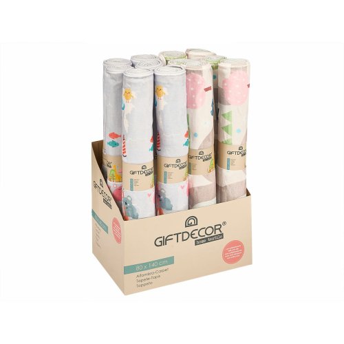 Lekmatta Gift Decor djur 140 x 0,6 x 80 cm Multicolour (12 antal