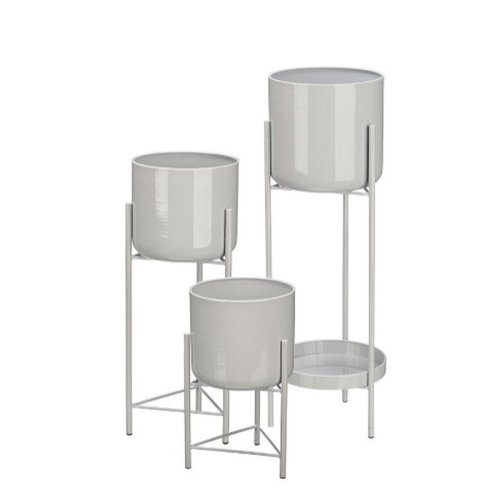 Set med planteringskrl Gift Decor Gr Jrn 3 Delar (2 antal)