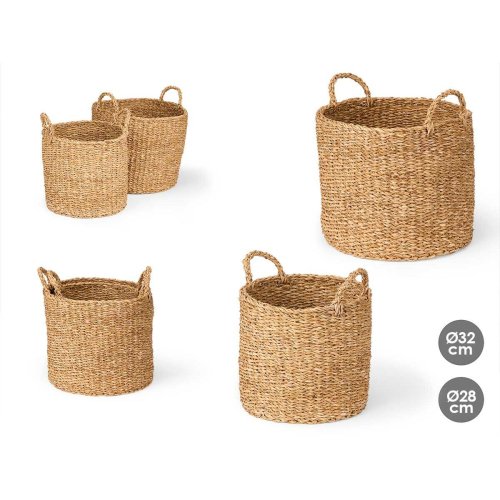 Korgset Gift Decor Brun Havsalger 2 Delar (2 antal)