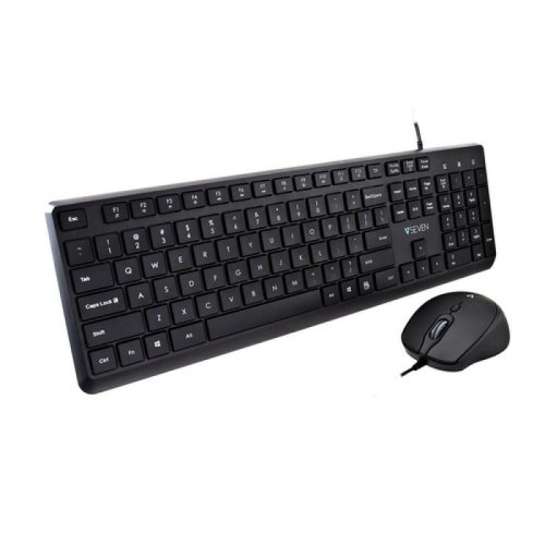 Tangentbord och Mus V7 CKU350US Svart Qwerty US