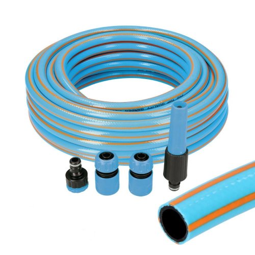Slang med tillbehrssats EDM 74107 PVC 5/8" 20 mm x 15 m Bl (15