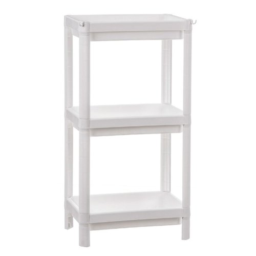 Badrumshyllor Ballete Vit Plast 35,5 x 23 x 75 cm