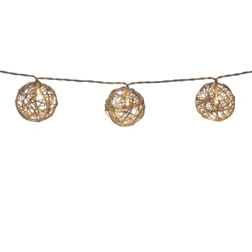 LED-krans Lifetime Silvrig Julgranskulor