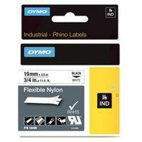 Laminerat Band till Etikettskrivare Rhino Dymo ID1-19 19 x 3,5 m