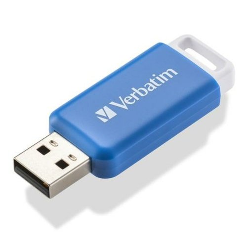 USB-minne Verbatim V DataBar Bl Svart 64 GB
