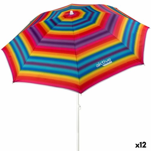 Paraply Aktive Multicolour 180 x 185 x 180 cm (12 antal)