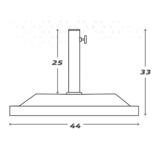 Parasollfot Aktive 44 x 33 x 44 cm Svart Plast