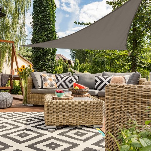 Skugga segel Aktive Triangulr Gr 360 x 0,5 x 360 cm (6 antal)