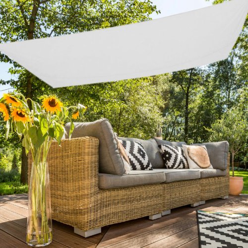 Skugga segel Aktive Rektangulr Vit 200 x 0,5 x 300 cm (6 antal)