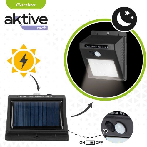 LED-lampa med rrelsesensor Aktive Plast 9 x 12 x 5 cm (6 antal)