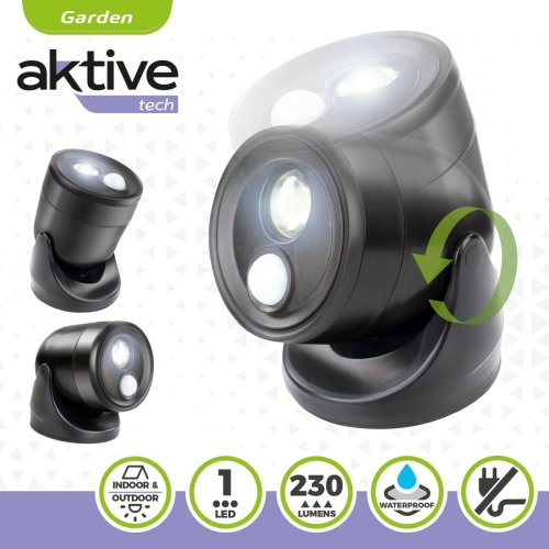 LED-lampa med rrelsesensor Aktive Plast 10,5 x 12,5 x 13,5 cm (