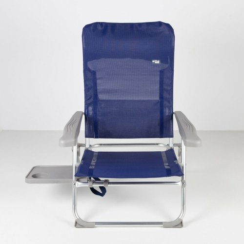 Strandstol Aktive Slim Hopfllbar Marinbl 47 x 89 x 57 cm (2 an