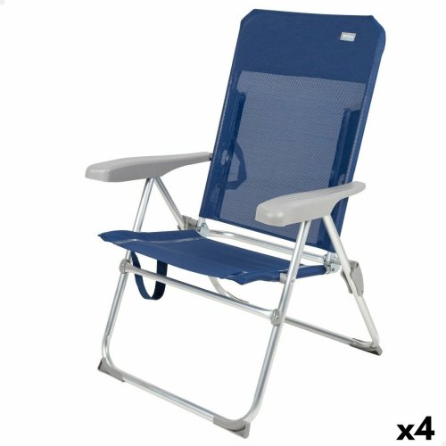Strandstol Aktive Marinbl 47 x 94 x 60 cm (4 antal)