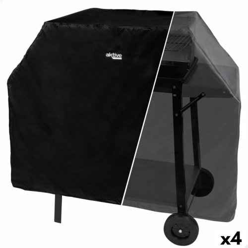 Skyddskpa fr grill Aktive Svart 4 antal 142 x 120 x 60 cm