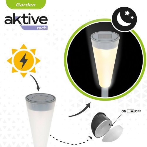 Solcellsdriven trdgrdspinne Aktive Plast 6,7 x 39 x 6,7 cm (24