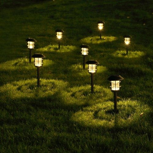 Uppsttning med solcellsstav Aktive 2 Delar Rostfritt stl Plast