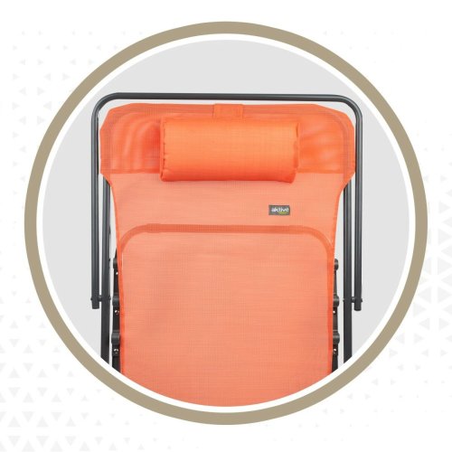 Lutbar vilstol Aktive Orange 53 x 87 x 78 cm (4 antal)