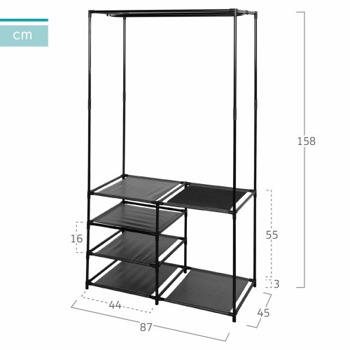 Kapphngare Max Home Stl 87 x 158 x 45 cm (4 antal)