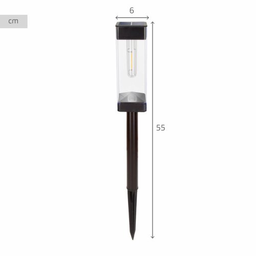 Solcellslampa Aktive 6 x 55 x 6 cm (4 antal)