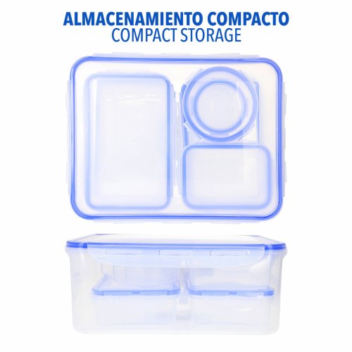 Set med stapelbara, hermetiskt frslutna, matldor Max Home 29 x