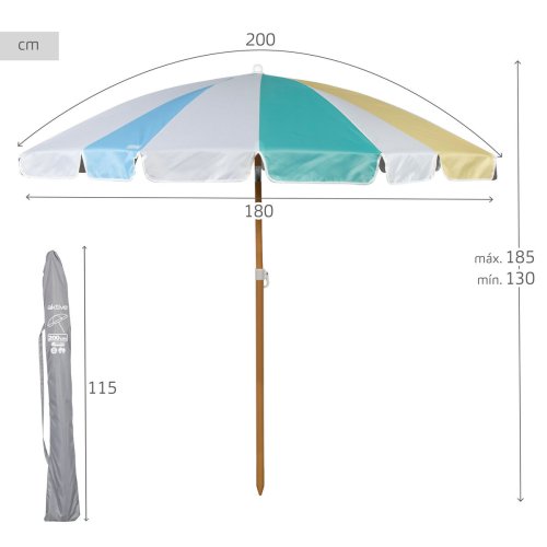 Parasoll Aktive  200 cm 20 x 185 x 20 cm (6 antal)