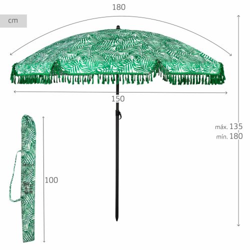 Parasoll Aktive  180 cm 180 x 180 x 180 cm (6 antal)