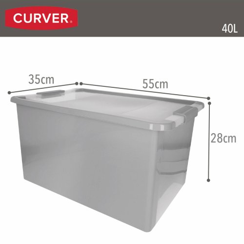 Frvaringslda Curver Gr Plast 40 L 55 x 28 x 35 cm (5 antal)