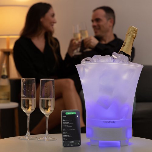 LED-hink med �teruppladdningsbar h�gtalare Sonice InnovaGoods