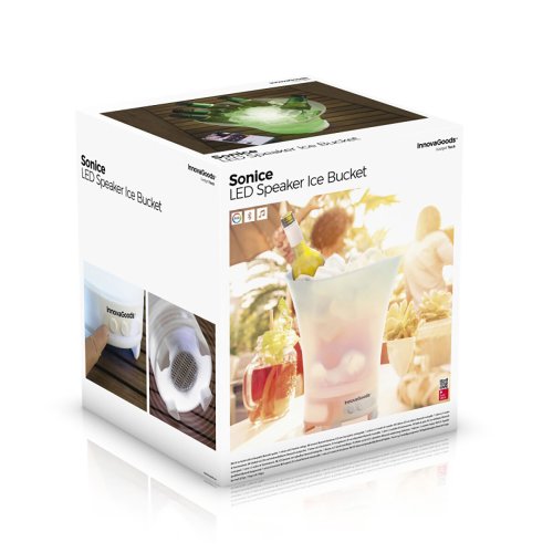 LED-hink med �teruppladdningsbar h�gtalare Sonice InnovaGoods