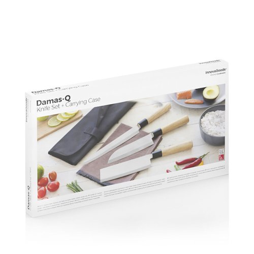Set med knivar med professionell vska DamasQ InnovaGoods
