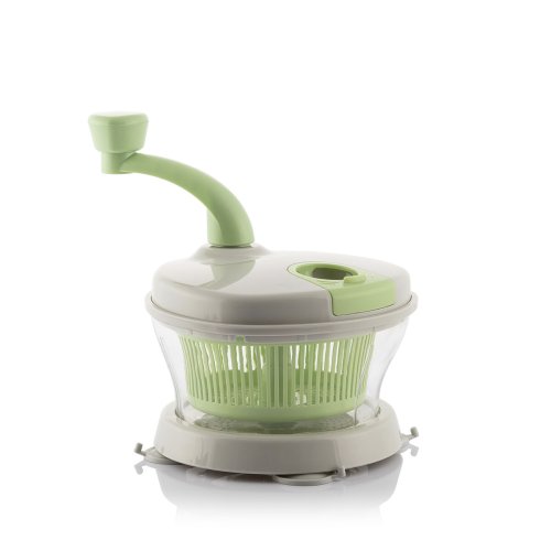 Manuell slunga, hackare och mixer med tillbeh�r och recept 4-i-1