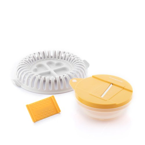 Set med Mandolin och Recept f�r att G�ra Chips i Mikrov�gsugnen