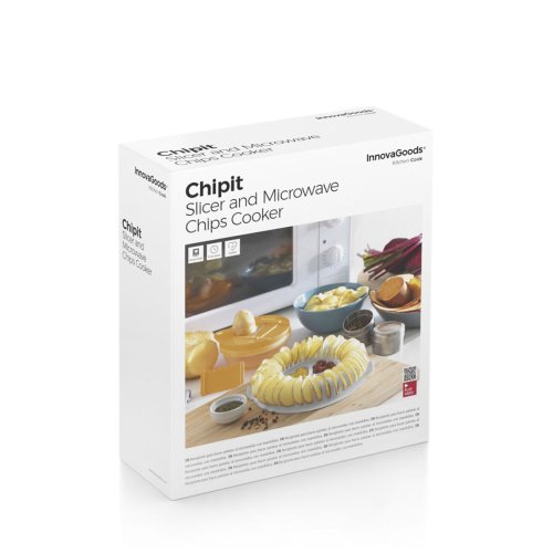Set med Mandolin och Recept f�r att G�ra Chips i Mikrov�gsugnen